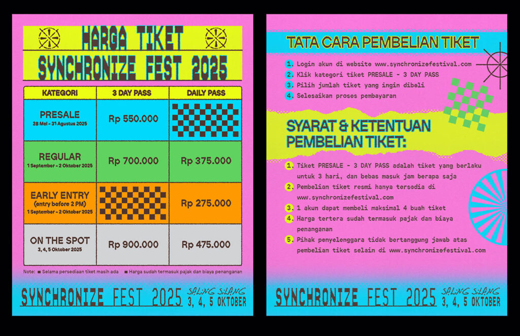 Tiket Presale Synconize Fest 2025