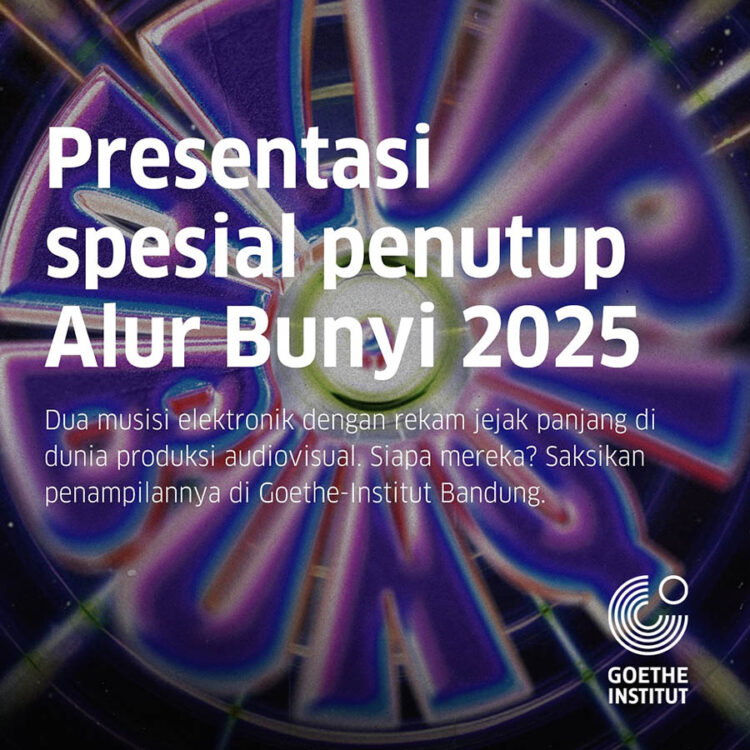 Alur Bunyi 2025, Ten~neT, Indra Perkasa, Firzi O, Goethe-Institut Bandung, Musik Elektronik, Pertunjukan Audiovisual, Musik Eksperimen, Bandung Event, Electronic Performance